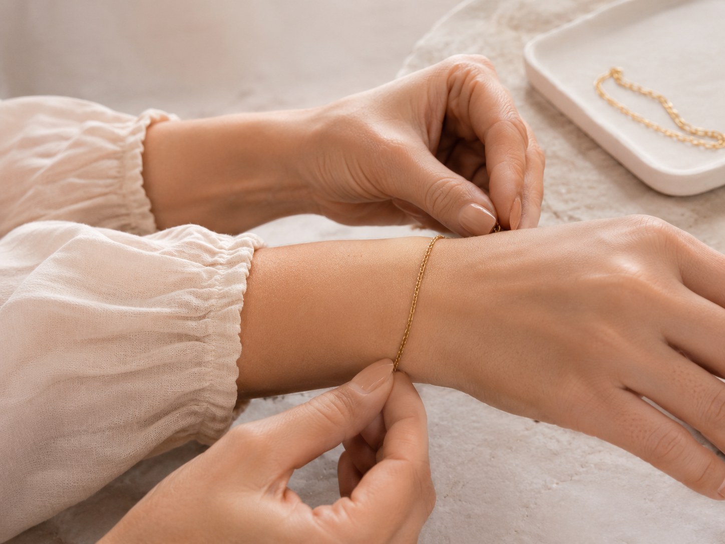 Permanentschmuck Osnabrück Beispiel 11: Armband oder Kette ohne Verschluss