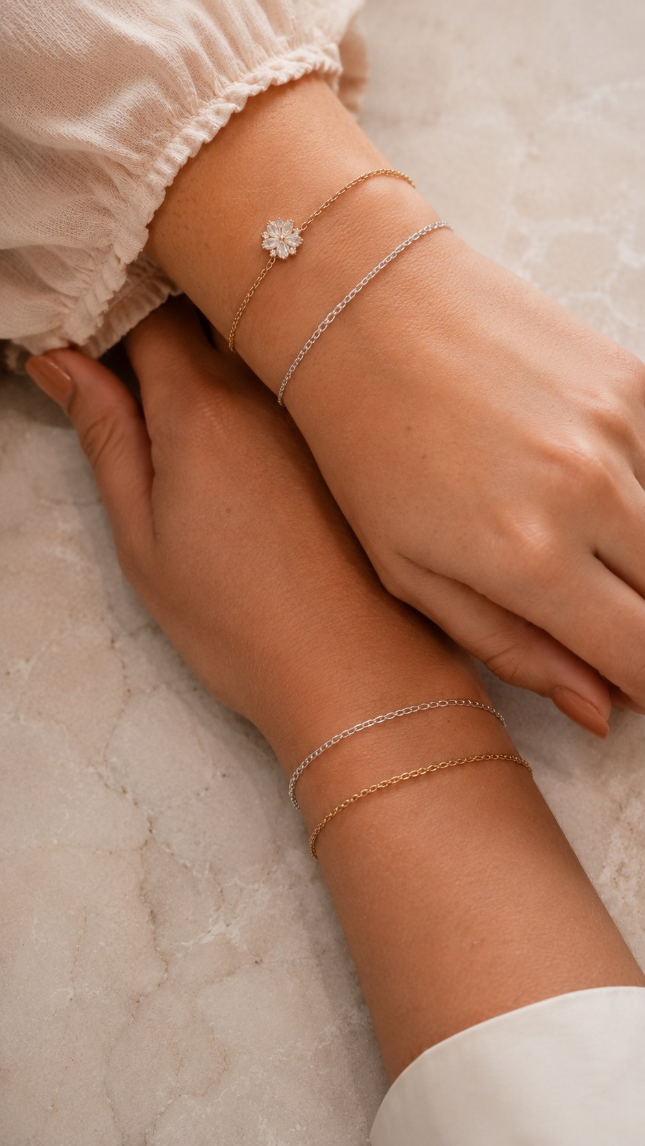 Permanentschmuck Armband Ergebnis am Handgelenk in Osnabrück